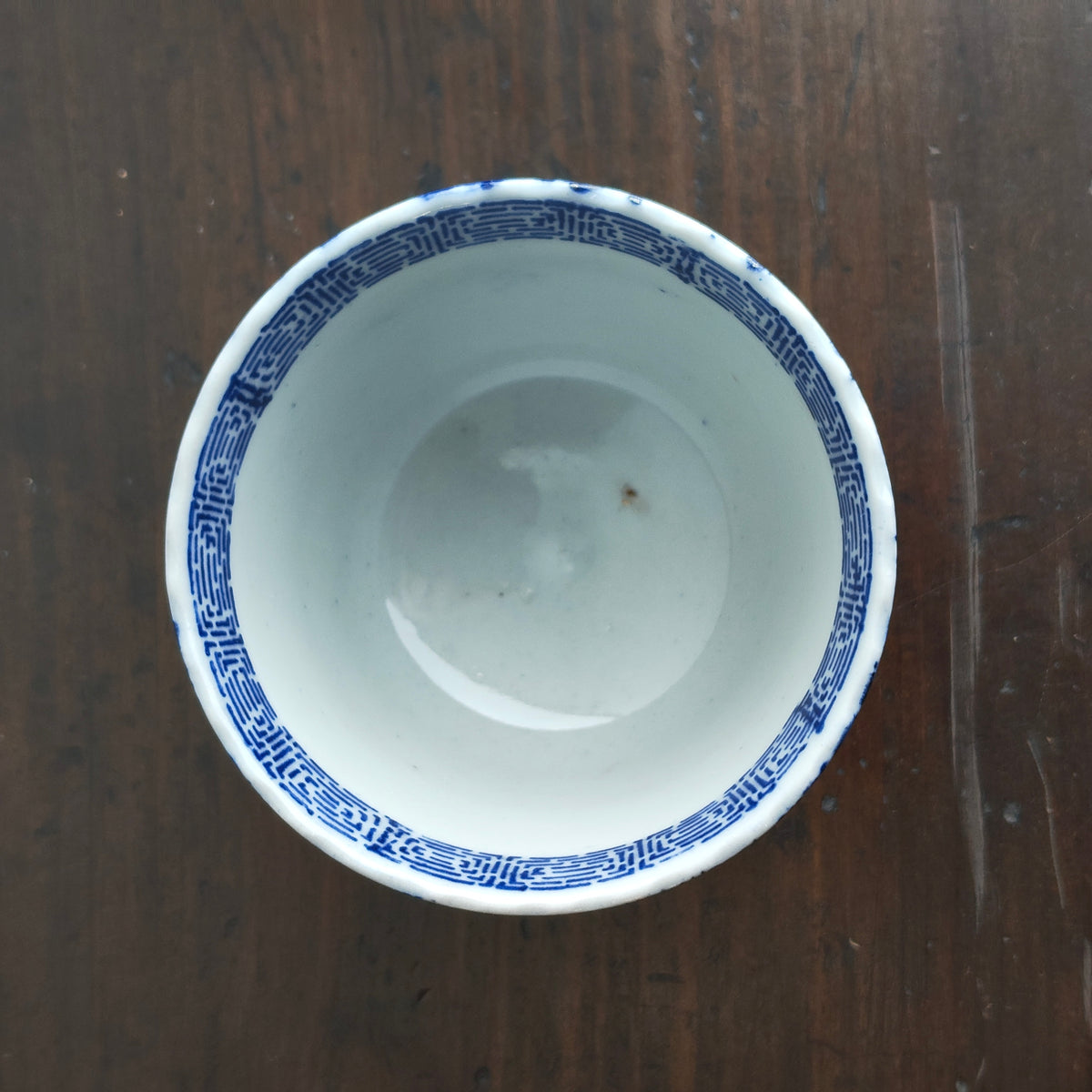 明治印判 微塵唐草 蕎麦猪口 5客組